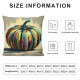  Fall Pillow Covers  Checked Fall Watercolor Pumpkin Throw Pillowcase Holiday Thanksgiving Home Decor Sofa Bedroom Cushion Case Outdoor Indoor Decorations