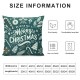  Christmas Pillow Covers Throw Pillow Covers Winter Pillowcase Home Decor Living Room House Decorative Cushion Case for Sofa Couch