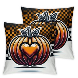  Fall Pillow Covers Pumpkins Throw Pillowcase Love Home Holiday Thanksgiving Home Decor Sofa Bedroom Cushion Case Outdoor Indoor Decorations