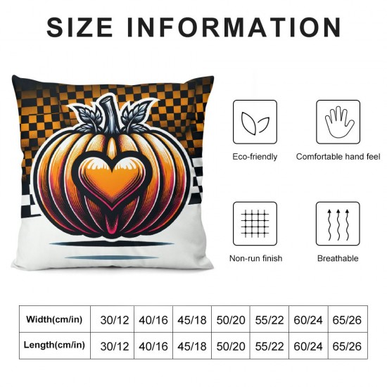  Fall Pillow Covers Pumpkins Throw Pillowcase Love Home Holiday Thanksgiving Home Decor Sofa Bedroom Cushion Case Outdoor Indoor Decorations