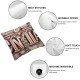 Movie Theater Throw Pillow Covers Vintage Cinema Design Cushion Cover with Old Fashioned Icons Home  Decorative Pillowcases  (Movie