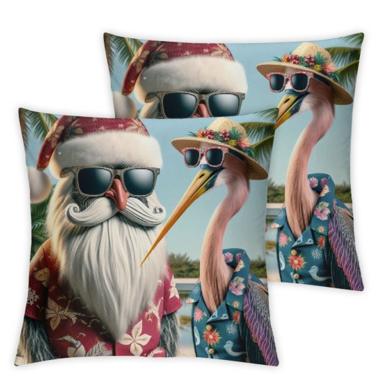  Merry Christmas Decorative Pillow Covers Beach Throw Pillow Covers Cushion Cover