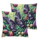 Butterfly Series Throw Pillow Cases Colorful Blossoming Flowers Decorative Cushion Cover for Home Sofa Garden Outdoor Decor Pillowcase " (Colorful Butterfly)