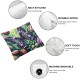 Butterfly Series Throw Pillow Cases Colorful Blossoming Flowers Decorative Cushion Cover for Home Sofa Garden Outdoor Decor Pillowcase " (Colorful Butterfly)