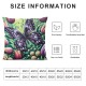 Butterfly Series Throw Pillow Cases Colorful Blossoming Flowers Decorative Cushion Cover for Home Sofa Garden Outdoor Decor Pillowcase " (Colorful Butterfly)