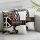  Throw Pillow Covers Electric Guitar Decorative Pillow Cases Modern Home Decor Square Pillowcases