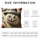 Happy Halloween Pillow Covers  Witch Hat with Evil Pumpkin Maple Leaf Bat Decorative Pillow Case Vintage Halloween Decorations for Home Sofa Couch (Evil Pumpkin,