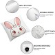 Cute Rabbit Bunny Ass Pillow Covers Grey and White Holiday Farmhouse Throw Pillow Cases Spring Decorations Cushion Cover for Home Sofa Outdoor