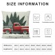 Red Christmas Decorations Pillow Covers Merry Christmas Tree Truck Holiday Pillow Case Decor for Home Sofa Couch