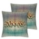 Warm Words Decorative  Throw Pillow Case Classical Saying Love Above All Things Vintage Style Cushion Cover 