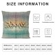 Warm Words Decorative  Throw Pillow Case Classical Saying Love Above All Things Vintage Style Cushion Cover 