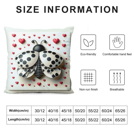 Red Pillow Cover Red Valentine's Day Throw Pillow Case Square Cushion Cover Sofa Couch Home Valentine's Day Decorations