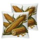  t of Farm Fresh Vegetables Throw Pillow Covers Vintage Wood Grain Pattern Farmhouse Decorative Burlap Linen Cushion Cover