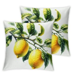 Yellow Lemons Decorative Pillow Covers Super Soft Cushion Cover Nice Gift Indoor Outdoor Home Decor Pillowcase 