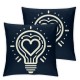 Valentines Day Pillow Covers Light Sofa Throw Pillowcase Cushion Case Home Decoration Wedding Anniversary Decor