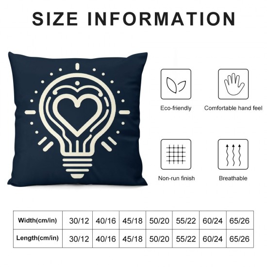 Valentines Day Pillow Covers Light Sofa Throw Pillowcase Cushion Case Home Decoration Wedding Anniversary Decor