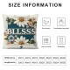  of July Pillow Covers Throw Pillow Covers Cushion Case American Flag Floral Pillowcase Decorations for Sofa Couch