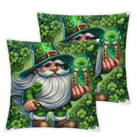  St Patricks Day Pillow Covers Throw Pillowcase Farmhouse Home Sofa Decor Pillowcase Happy Decoration Cushion Cases