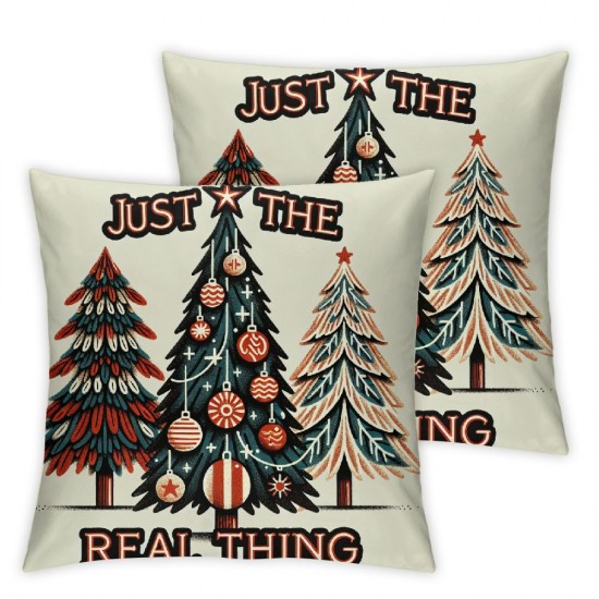  Christmas Pillow Covers I Like Them Real Thick and Sprucey Throw Pillows Christmas Tree Pillowcase Home Decor Living Room House Decorative Cushion Case for Sofa Couch