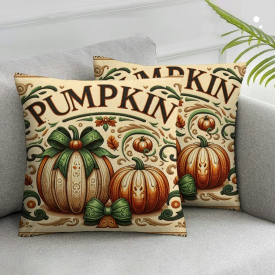  Fall Pillow Covers  Cutest Pumpkin in The Patch Throw Pillowcase Thanksgiving Autumn Holiday Home Decor Sofa Bedroom Cushion Case Outdoor Indoor Decorations