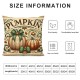  Fall Pillow Covers  Cutest Pumpkin in The Patch Throw Pillowcase Thanksgiving Autumn Holiday Home Decor Sofa Bedroom Cushion Case Outdoor Indoor Decorations