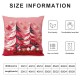  Christmas Pillow Covers Christmas Pink Trees Throw Pillow Covers Pillowcase Home Decor Living Room House Decorative Cushion Case for Sofa Couch