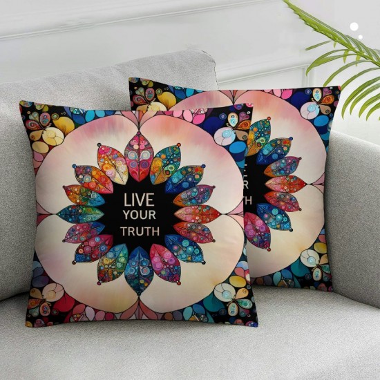  Pillow Covers Decorative Throw Pillow Covers Petal Butterfly Bisexual Pillow Case Home Sofa Bedroom Living Room Cushion Case Farmhouse Decorations