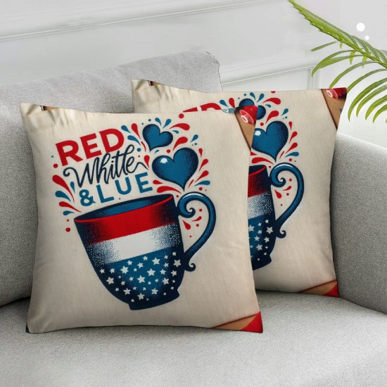 of July Pillow Covers Throw Pillow Covers Pillowcase Decorations for Sofa Couch