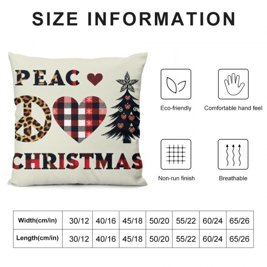  Christmas Pillow Covers Colorful Throw Pillow Covers Christmas Winter Pillowcase Home Decor Living Room House Decorative Cushion Case for Sofa Couch