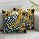  Fall Pillow Covers Funny Skeleton Handbasket Fall Throw Pillowcase Holiday Home Decor Sofa Bedroom Cushion Case Outdoor Indoor Decorations