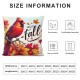  Fall Pillow Covers  Cardinal Bird Throw Pillowcase Thanksgiving Holiday Home Decor Sofa Bedroom Cushion Case Outdoor Indoor Decorations