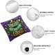  Mardi Gras Pillow Covers Throw Pillow Covers Masquerade Mask Living Room Decorative Pillowcase Cushion Case for Sofa Couch