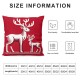  Christmas Pillow Covers  Throw Pillows Living Room Red Decorative Pillowcase Cushion Case for Sofa Couch Merry Christmas Home Decor 