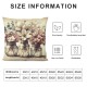 Ulloord Spring Mangnolia Green Throw Pillow Covers,  Vases Cushion Case Decoration for Sofa Couch