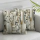 Ulloord  Pteridophyte Throw Pillow Covers, Spring Seasonal Cushion Case Decoration for Sofa Couch