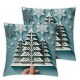 Ulloord Christmas Trees Throw Pillow Cover, Winter Holiday Cushion Case Decoration for Sofa Couch