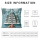 Ulloord Christmas Trees Throw Pillow Cover, Winter Holiday Cushion Case Decoration for Sofa Couch