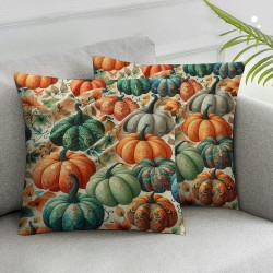 Ulloord  Fall Home Pumpkins Throw Pillow Covers,Plow Cases Autumn Seasonal Cushion Case for Sofa Couch