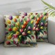 Ulloord Spring Flowers Home Sweet Home Throw Pillow Covers, Cushion Case for Sofa Couch