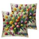 Ulloord Spring Flowers Home Sweet Home Throw Pillow Covers, Cushion Case for Sofa Couch