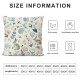 Ulloord Hello Spring Flowers Throw Pillow Covers, Pink Cushion Case Decoration for Sofa Couch