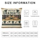 Ulloord  Stripes Throw Pillow Covers,Proud Graduate You Did It Cushion Case for Sofa Couch