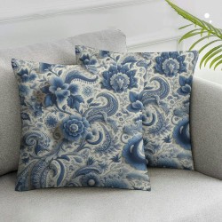 Ulloord  Flowers Throw Pillow Cover, Cushion Case Outdoor Decoration for Sofa Couch Farmhouse