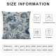 Ulloord  Flowers Throw Pillow Cover, Cushion Case Outdoor Decoration for Sofa Couch Farmhouse