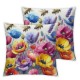 Ulloord Spring Flowers Bee Throw Pillow Cover, Spring Cushion Case for Sofa Couch