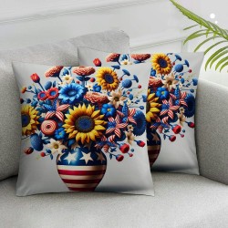 Ulloord Let Ring Throw Pillow Covers, Cushion Case for Sofa Couch