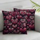 Ulloord Valentine's Day Love You More Pink Throw Pillow Covers, Valentine Heart Stripes Wedding Cushion Case Decoration for Sofa Couch