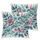 Ulloord Spring Flower Throw Pillow Cover, Live Life in Cushion Case Decoration for Sofa Couch