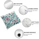 Ulloord Spring Flower Throw Pillow Cover, Live Life in Cushion Case Decoration for Sofa Couch