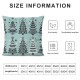 Ulloord Christmas Red Throw Pillow Covers,Christmas Winter Holiday Cushion Case Decoration for Sofa Couch